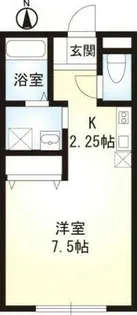 ジュネス目黒【1階】の間取り