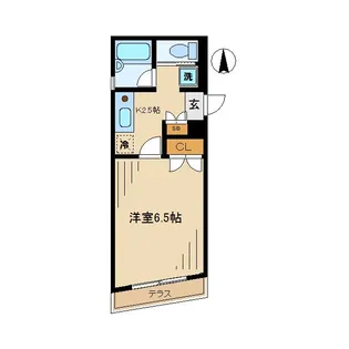 東京都中野区中央2丁目【マンション】の間取り