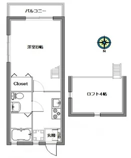東京都世田谷区八幡山2丁目【アパート】の間取り