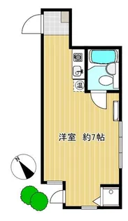 東京都渋谷区本町1丁目【マンション】の間取り