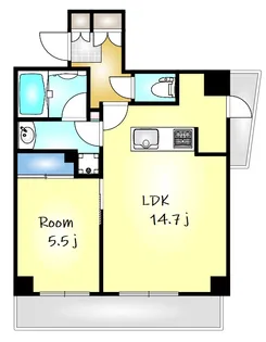 東京都中野区南台2丁目【マンション】の間取り
