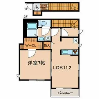 東京都世田谷区桜上水5丁目【アパート】の間取り