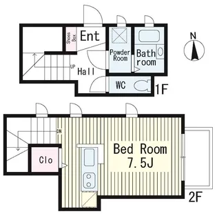 東京都小金井市本町5丁目【アパート】の間取り