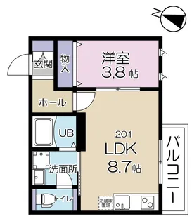 東京都目黒区下目黒5丁目【マンション】の間取り