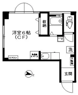 東京都渋谷区笹塚1丁目【マンション】の間取り