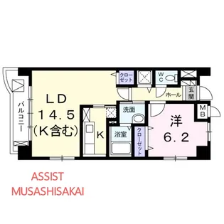 東京都西東京市新町5丁目【マンション】の間取り