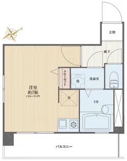 東京都新宿区西新宿8丁目【マンション】の間取り