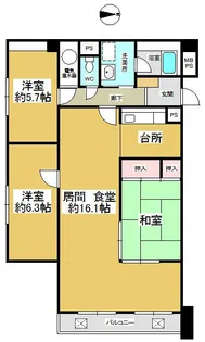 東京都新宿区西新宿4丁目【マンション】の間取り