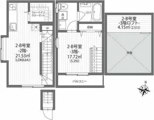 クラソ学芸大学の間取り