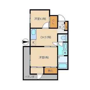 東京都中野区弥生町1丁目【マンション】の間取り