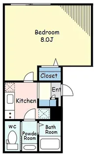 ラヴィエール目黒不動前 【2階】の間取り
