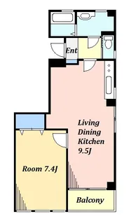 東京都目黒区上目黒2丁目【マンション】の間取り