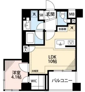 シティインデックス目黒【2階】の間取り
