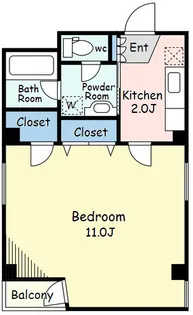 グランデオ中目黒【3階】の間取り