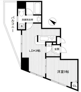 カインドステージ高輪台【3階】の間取り