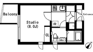 ラティエラ武蔵小山【5階】の間取り