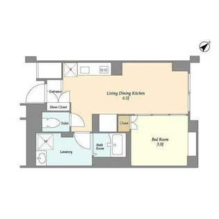 ジニア不動前【2階】の間取り