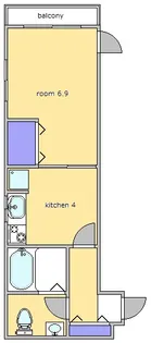 ラ・ヴェルリー下馬【2階】の間取り