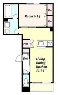 トリニティ武蔵小山【1階】の間取り