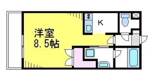 ソレアード武蔵野【-1階】の間取り