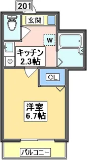パールハウス【2階】の間取り
