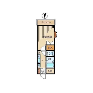 東京都中野区弥生町2丁目【マンション】の間取り