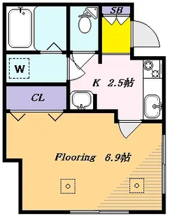 東京都世田谷区桜新町2丁目【マンション】の間取り