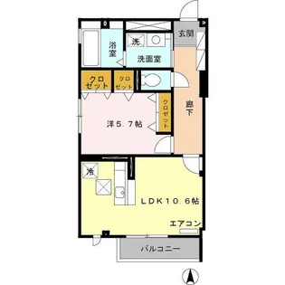 東京都世田谷区駒沢3丁目【マンション】の間取り