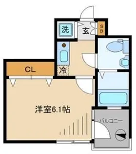 シェーンブルン【6階】の間取り