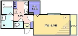 ガーデンコートK【1階】の間取り
