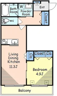 コンフォール自由が丘【2階】の間取り