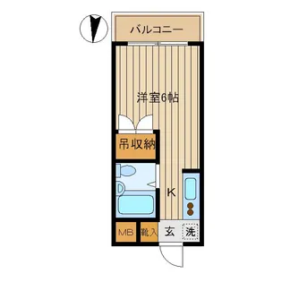 東京都中野区弥生町2丁目【マンション】の間取り