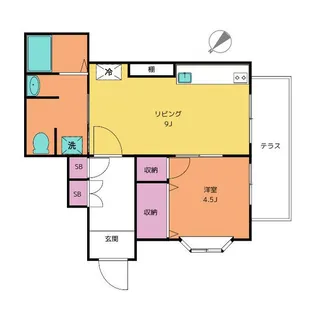 東京都中野区東中野1丁目【アパート】の間取り