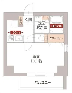東京都世田谷区三軒茶屋2丁目【マンション】の間取り