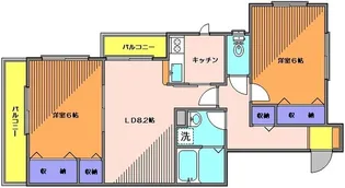 ドミール千束【3階】の間取り