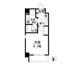 東京都世田谷区奥沢5丁目【マンション】の間取り