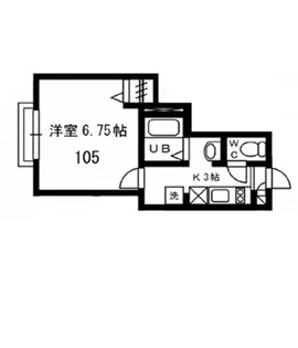 グリーンコート千歳烏山【105号室】の間取り