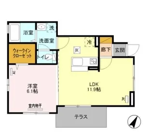 東京都世田谷区太子堂2丁目【アパート】の間取り