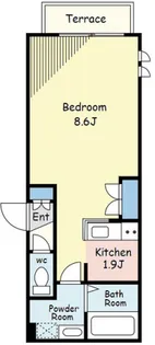 Y’sコート奥沢【1階】の間取り
