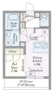 My Style vintage 永福町【206号室】の間取り