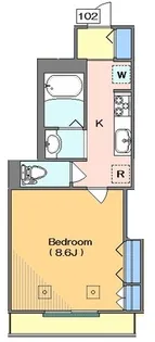 サニープレイス【1階】の間取り