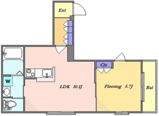 Glanz West【3階】の間取り
