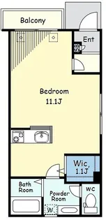 リアン柿の木坂【1階】の間取り
