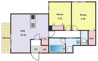 Felice KIT 下馬【102号室】の間取り