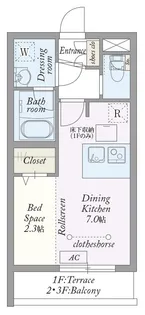 My Style vintage 永福町【303号室】の間取り