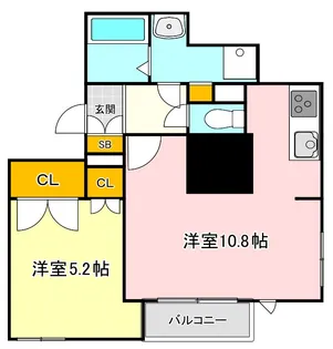 パークフロント代々木【2階】の間取り