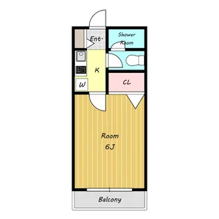 セントラルマンション武蔵野【2階】の間取り