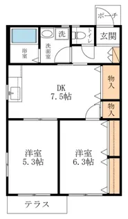 カーサマキ【1階】の間取り