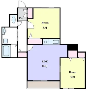 ハイムカンパーナ【2階】の間取り