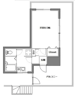 ウッズ吉祥寺【4階】の間取り